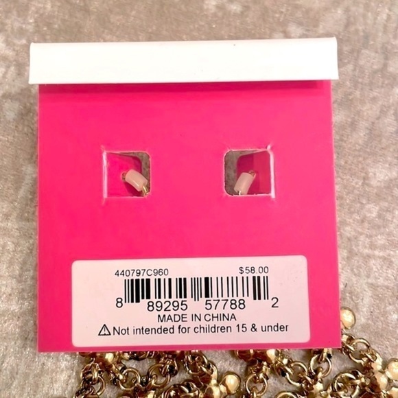 Brand New Betsey Johnson Colorful Flower Necklace & Drop Earring Set Gold Tone - Picture 10 of 11